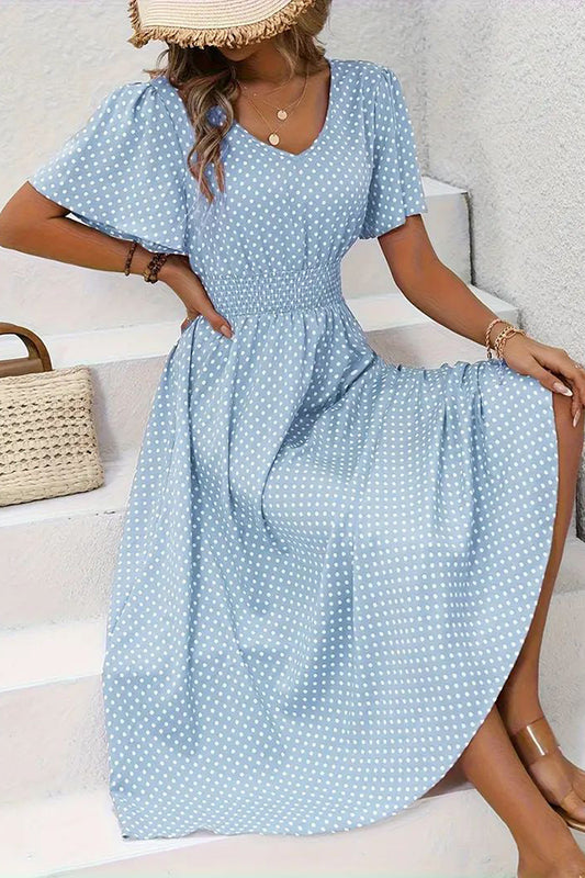 Elegant Summer V-Neck Dress