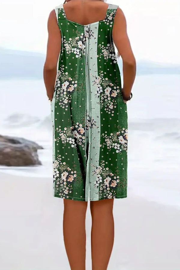 Plus Size Floral Print Romper