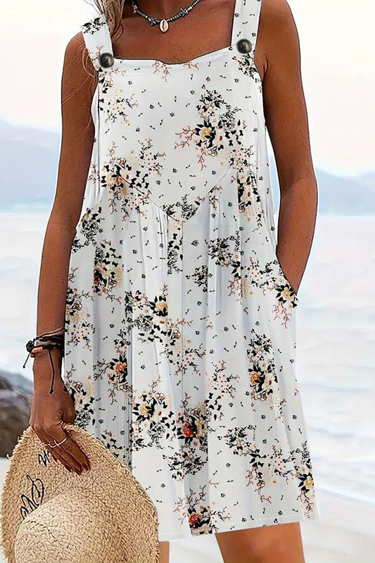 Plus Size Floral Print Romper