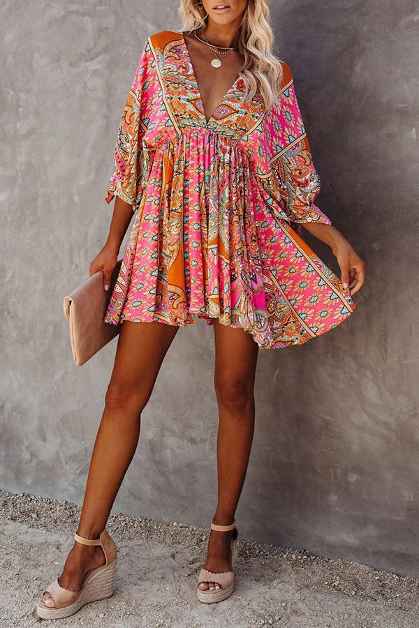 Women's Paisley Dress Casual Dress