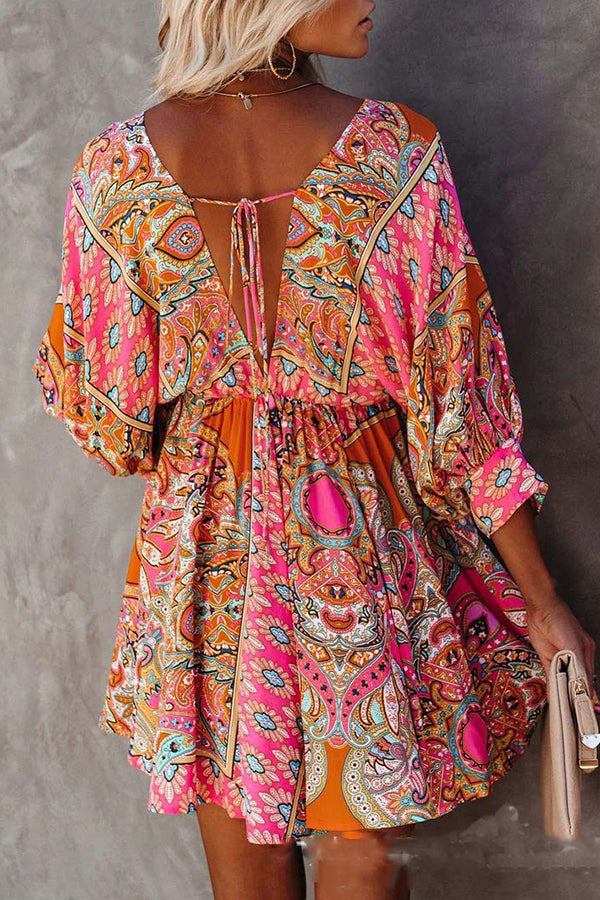 Women's Paisley Dress Casual Dress